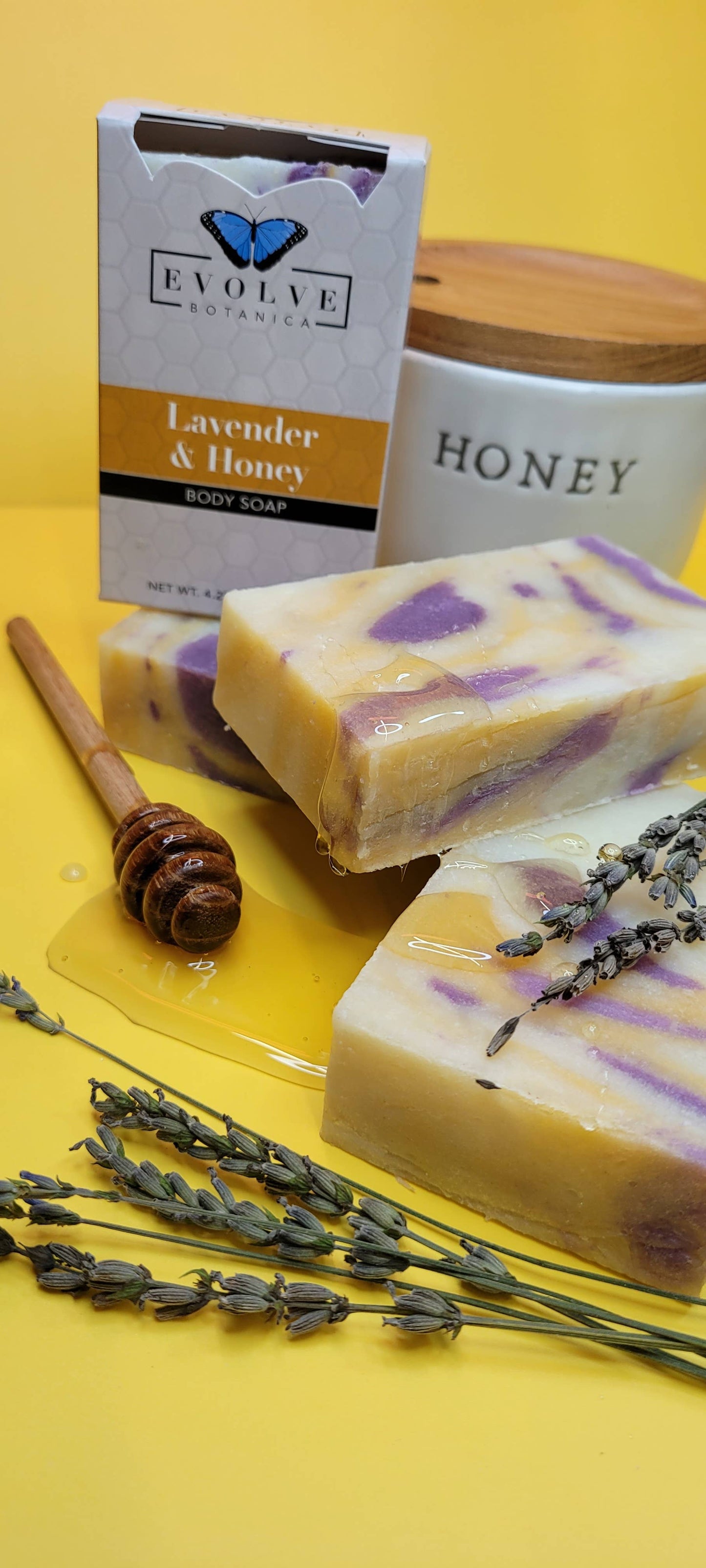 Natural Bar Soap - Lavender & Honey - Bath Gifts