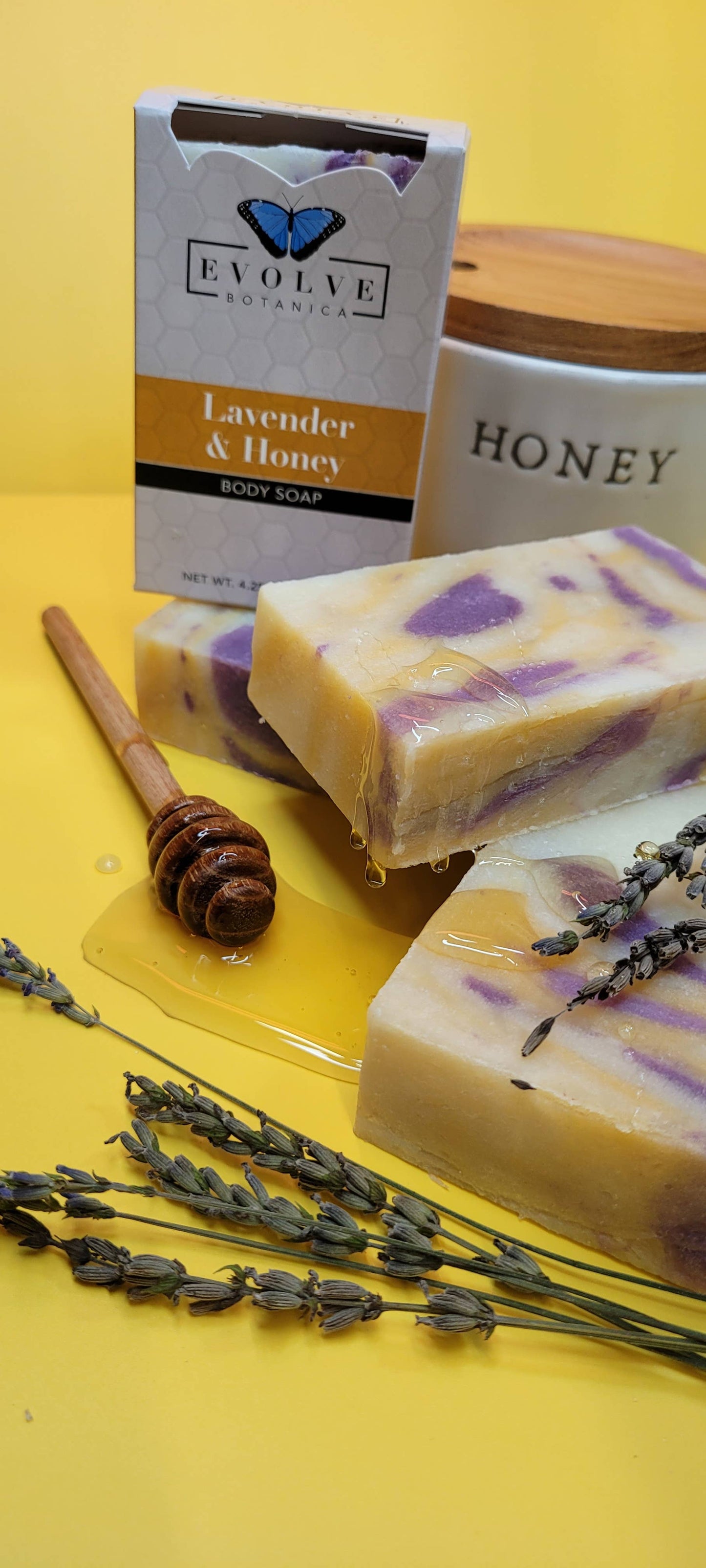 Natural Bar Soap - Lavender & Honey - Bath Gifts