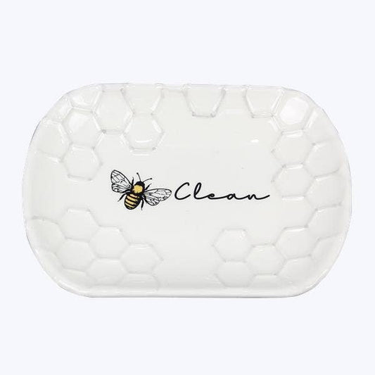 Honey Bee Ceramic Trinket/Soap Dish