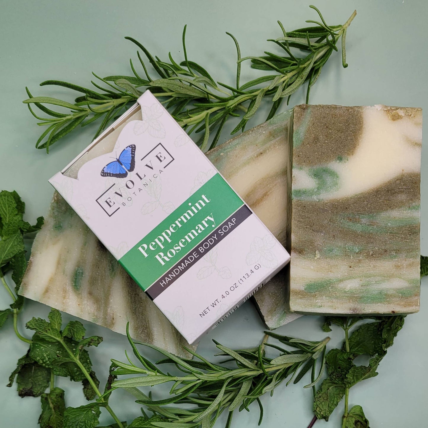 Natural Bar Soap - Peppermint Rosemary