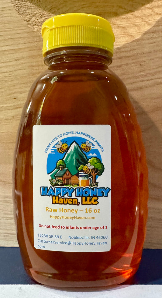 Raw Honey - 16oz Bottle
