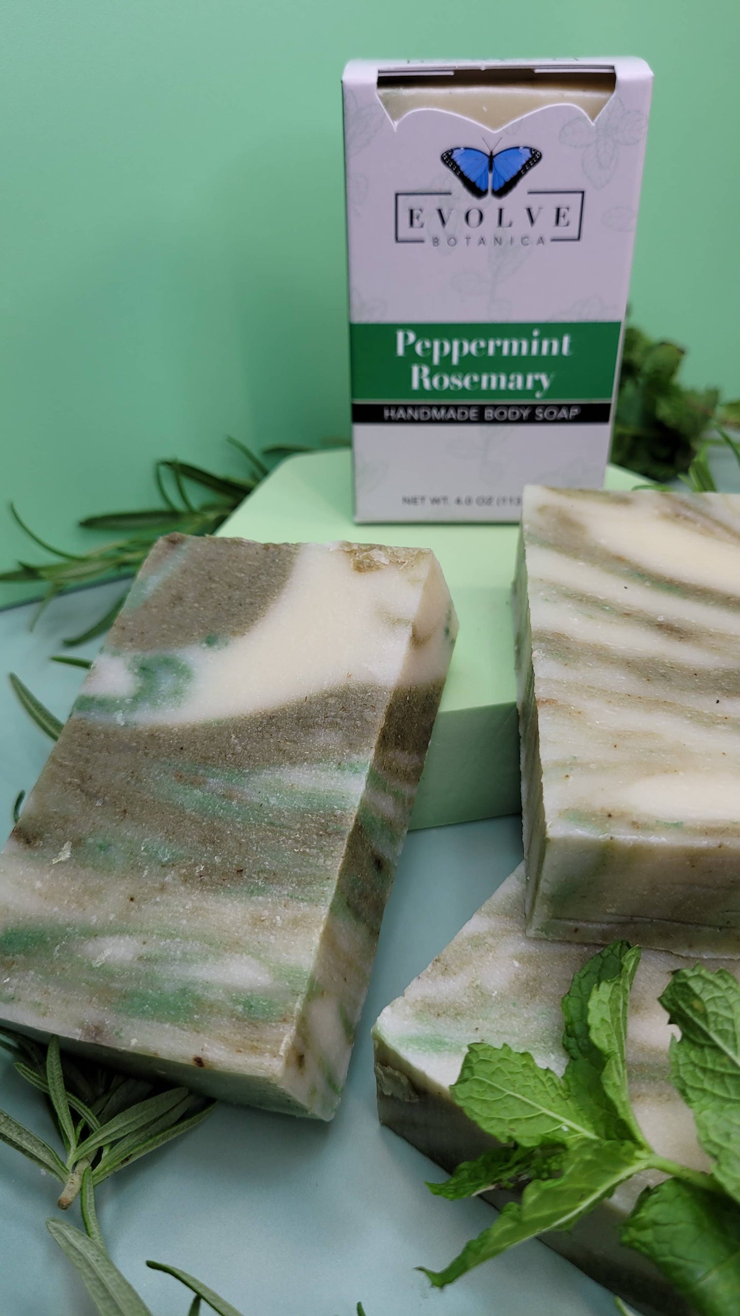 Natural Bar Soap - Peppermint Rosemary