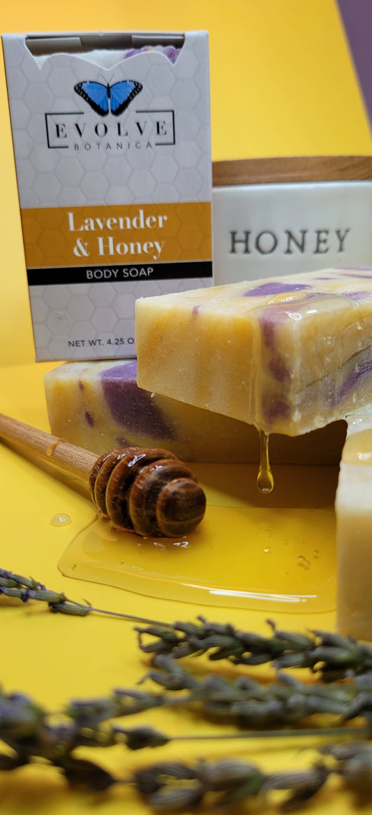 Natural Bar Soap - Lavender & Honey - Bath Gifts